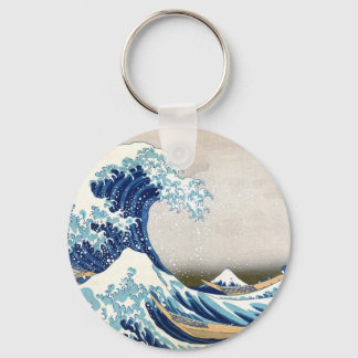 Great Wave Off Kanagawa Hokusai japanische Fine Ar Schlüsselanhänger
