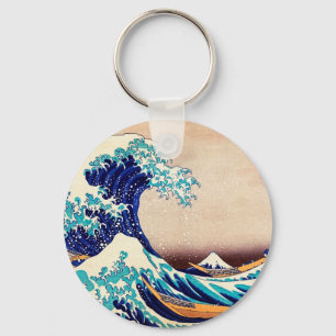 Great Wave Off Kanagawa Hokusai japanischen Vintag Schlüsselanhänger