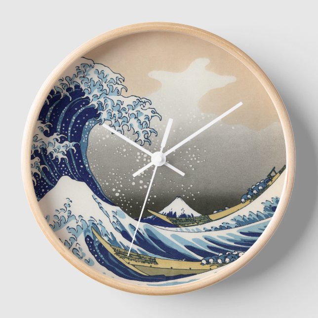 Great Wave Off Kanagawa | Hokusai | Uhr (Vorderseite)