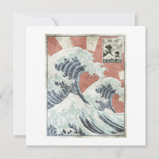 Great Wave Off Kanagawa Japanese Aesthetic Art Einladung