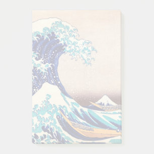 Great Wave Off Kanagawa Japanisch Vintage Kunst Post-it Klebezettel