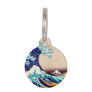 Great Wave Off Kanagawa Japanisch Vintage Kunst Tiernamensmarke