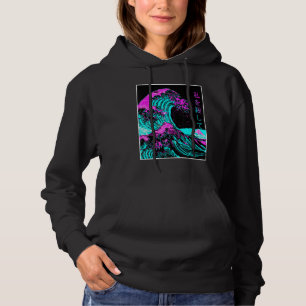 Great Wave Off Kanagawa Japanische Ästhetik Vaporw Hoodie