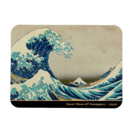 Great Wave Off Kanagawa & japanische Kunst /Japan Magnet
