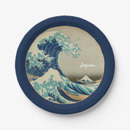 Great Wave Off Kanagawa & japanische Kunst /Japan  Pappteller