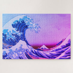 Great Wave Off Kanagawa & japanische Kunst /Japan Puzzle