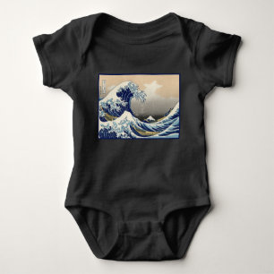 Great Wave Off Kanagawa & Mount Fuji Japan Sea Baby Strampler