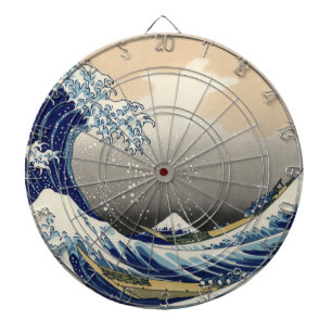 Great Wave Off Kanagawa & Mount Fuji Japan Sea Dartscheibe
