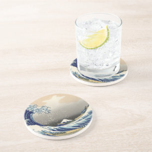 Great Wave Off Kanagawa & Mount Fuji Japan Sea Getränkeuntersetzer