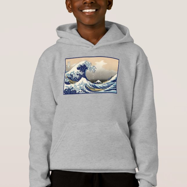 Great Wave Off Kanagawa & Mount Fuji Japan Sea Hoodie (Vorderseite)