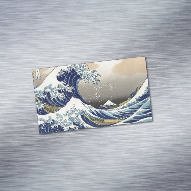 Great Wave Off Kanagawa & Mount Fuji Japan Sea Magnetische Visitenkarte (Beispiel)