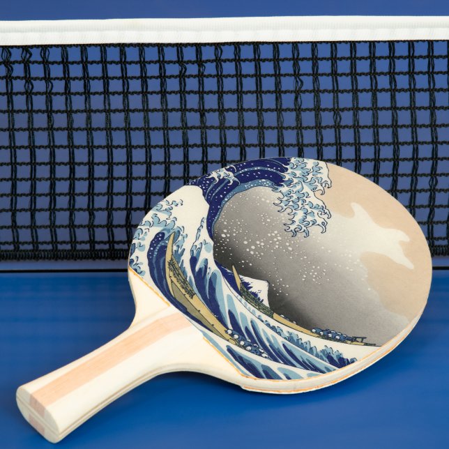 Great Wave Off Kanagawa & Mount Fuji Japan Sea Tischtennis Schläger (InSitu)