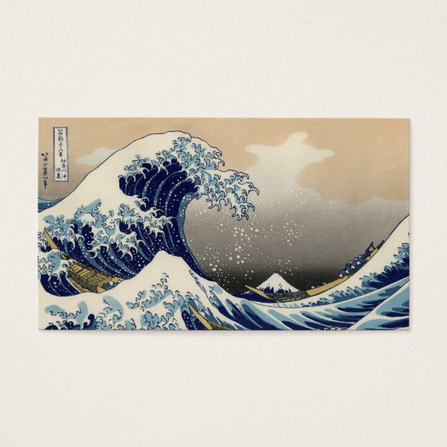 Great Wave Off Kanagawa Orientale Kunstkunst (Vorderseite)
