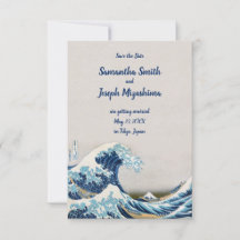 Great Wave Off Kanagawa Save the Date
