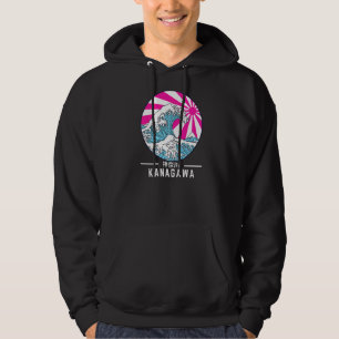 Great Wave Off Kanagawa Vaporwave Glitch Ästhetik Hoodie