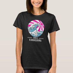 Great Wave Off Kanagawa Vaporwave Glitch Ästhetik T-Shirt