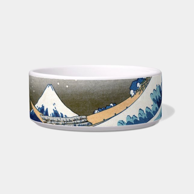 Great Wave Off Kanagawa Vintage japanische Fine Napf (Rechts)