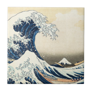 Great Wave Off Kanagawa von Hokusai japanische Kun Fliese