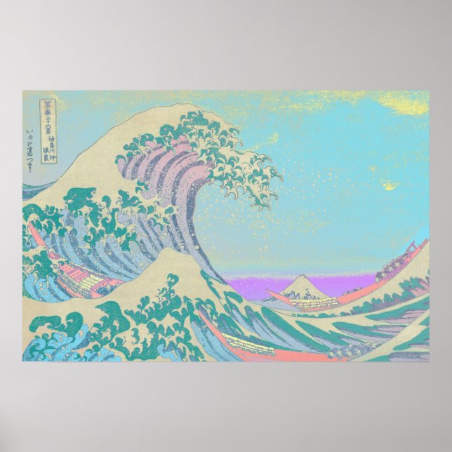 Great Wave Pastel Poster (Vorne)