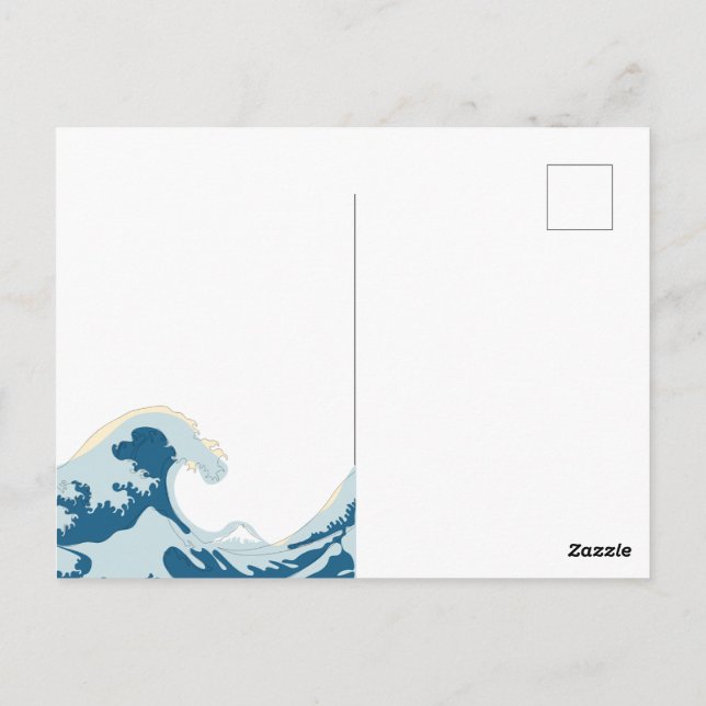 Great Wave Thunder_Cove Postkarte (Rückseite)