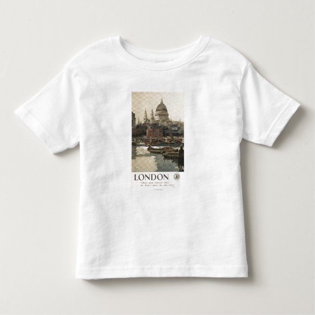Great Western Bahnst paul Reise-Plakat Kleinkind T-shirt (Vorderseite)