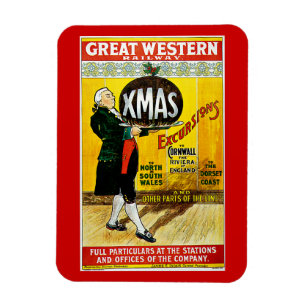 Great Western Railway Weihnachtsausflüge Magnet