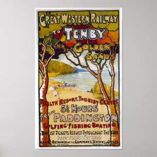 Great Western "Tenby" Plakat