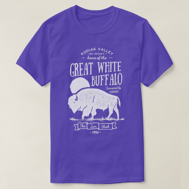 Great White Buffalo Kodiak Valley Ski Resort Class T-Shirt (Design vorne)