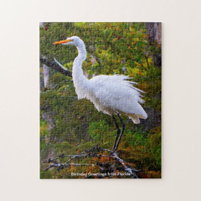 Great White Egret Florida Jigsaw Puzzle (Vertikal)