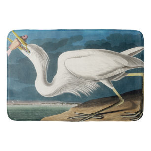 Great White Heron, 1835, The Birds of America Badematte