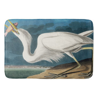 Great White Heron, 1835, The Birds of America Badematte