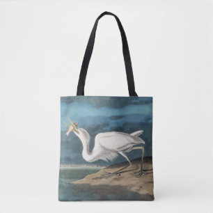 Great White Heron Audubon Bird Wildlife Painting
