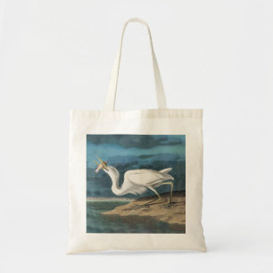 Great White Heron Audubon Bird Wildlife Painting Tragetasche