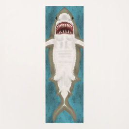 Great White Shark Attack Funny Fish Novelsea Yogamatte