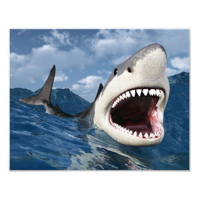Great White Shark Fotodruck (Vorne)