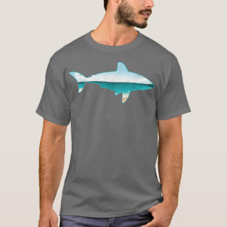 Great White Shark Print mit LandscapeShark Lover T-Shirt