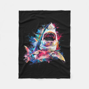 Great White Shark Scuby Diving Fishing Hai Lover Fleecedecke