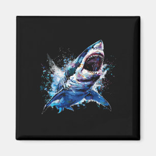 Great White Shark Scuby Diving Fishing Hai Lover Magnet