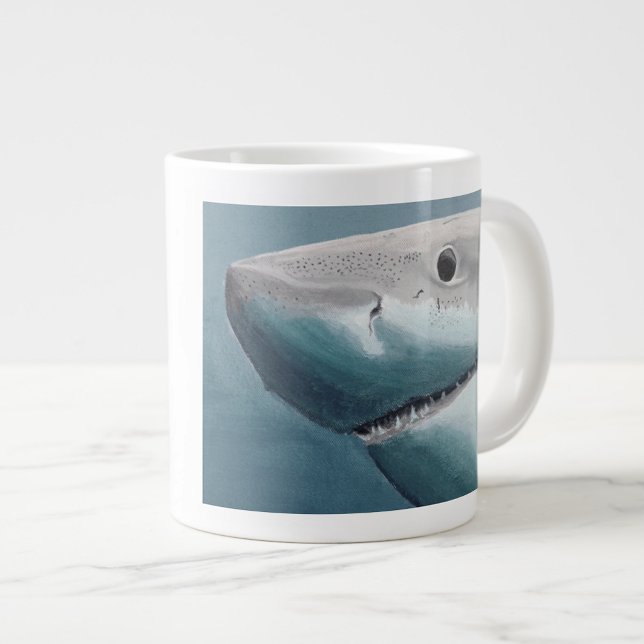 Great White Shark Specialty Tasse - Flossen & Kaff (Von Creator hochgeladen)