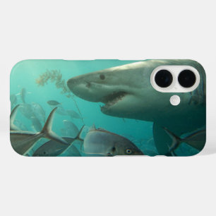 Great White Shark Underwater Australien Tier iPhone 16 Hülle