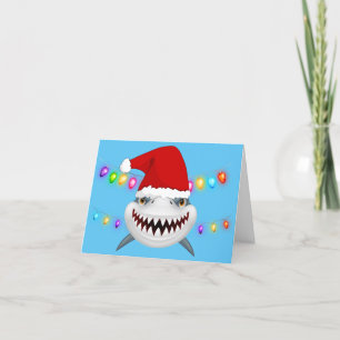 Great White Shark Weihnachtsgrüßkarte Dankeskarte