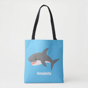 Great white shire Happy Cartoon Illustration