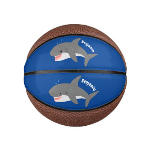 Great white shire Happy Cartoon Illustration Mini Basketball