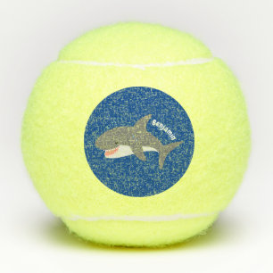 Great white shire Happy Cartoon Illustration Tennisbälle