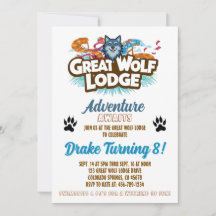 Great Wolf Lodge Geburtstagseinladung