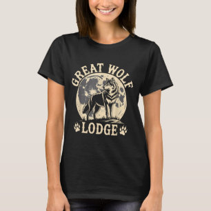 Great Wolf Lodge Heulender Wolf Vollmond Natur Sze T-Shirt