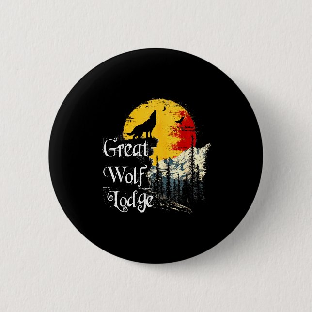 Great Wolf Lodge Lovers Outdoor Adventure Enthusia Button (Vorderseite)
