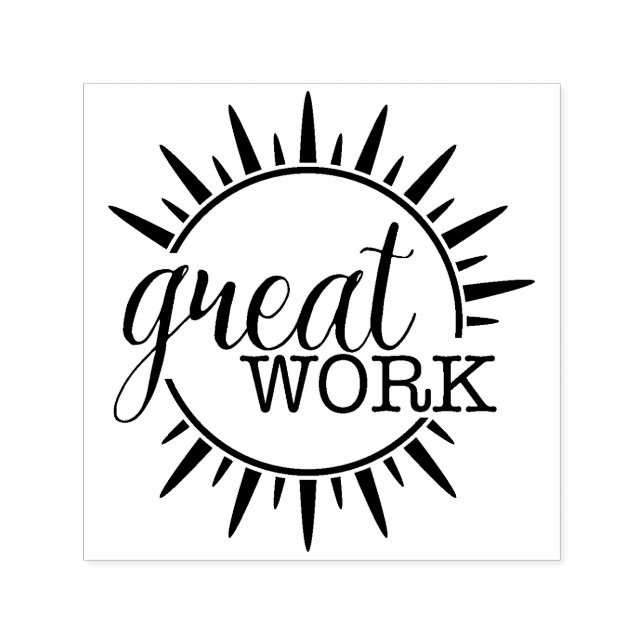 Great Work Sun Burst Permastempel (Design)