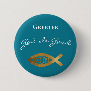Greater Christliche Kirche Gott ist gut Ministeriu Button