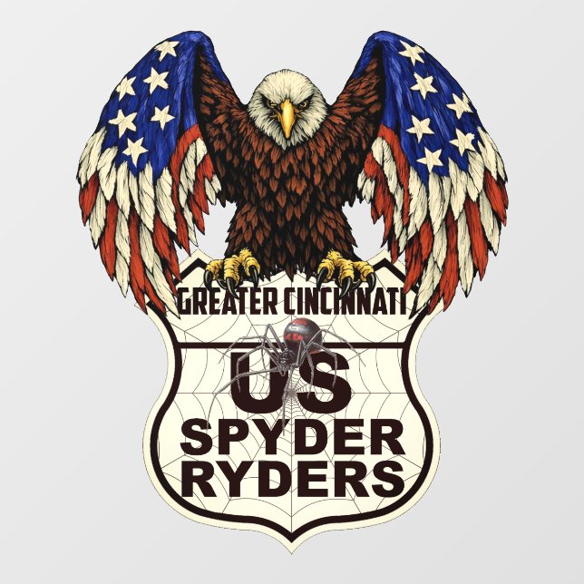 Greater Cincinnati Kapitel - Aufkleber Adler-Logo (Blatt)